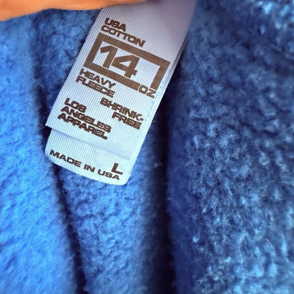 RARE 1st Run Kevin Abstract Video Store Blue&Yellow Mega Puff Hoodie Sweatshirt - Picture 3 of 8